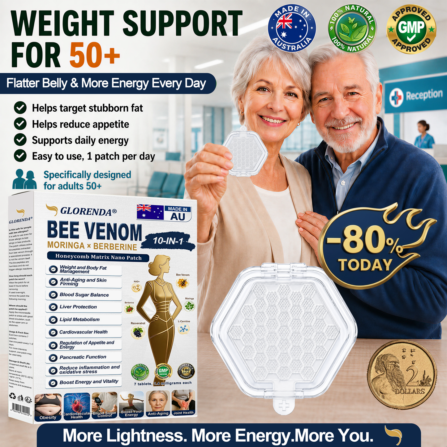【 🐝Last Day Promotion 70% OFF🐝】𝗚𝗟𝗢𝗥𝗘𝗡𝗗𝗔® 𝗕𝗲𝗲 𝗩𝗲𝗻𝗼𝗺 · 𝑴𝒐𝒓𝒊𝒏𝒈𝒂 · 𝑩𝒆𝒓𝒃𝒆𝒓𝒊𝒏𝒆 𝟷𝟶-𝚒𝚗-𝟷 𝙷𝚘𝚗𝚎𝚢𝚌𝚘𝚖𝚋 𝙼𝚊𝚝𝚛𝚒𝚡 𝙽𝚊𝚗𝚘 𝙿𝚊𝚝𝚌𝚑🇦🇺(𝐉𝐮𝐬𝐭 𝐨𝐧𝐜𝐞 𝐚 𝐝𝐚𝐲, 𝐯𝐢𝐬𝐢𝐛𝐥𝐞 𝐜𝐡𝐚𝐧𝐠𝐞𝐬 𝐢𝐧 𝟕 𝐝𝐚𝐲𝐬） ✅ 𝐅𝐨𝐫 𝐨𝐛𝐞𝐬𝐢𝐭𝐲, 🅛🅞🅞🅢🅔 🅢🅚🅘🅝,𝐝𝐢𝐚𝐛𝐞𝐭𝐞𝐬, 𝐬𝐥𝐞𝐞𝐩 𝐚𝐩𝐧𝐞𝐚, 𝐣𝐨𝐢𝐧𝐭 𝐢𝐬𝐬𝐮𝐞𝐬, 𝐋𝐲𝐦𝐩𝐡𝐚𝐭𝐢𝐜 𝐃𝐞𝐭𝐨𝐱𝐚𝐧𝐝,𝐦𝐨𝐫𝐞